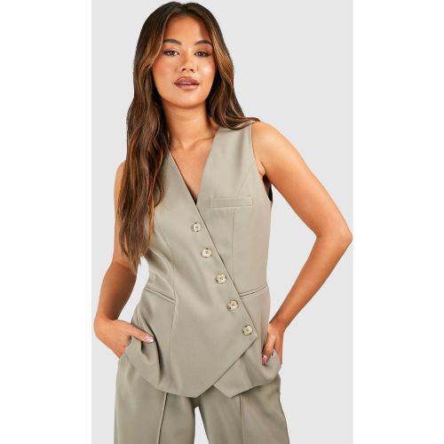 Gilet Asymétrique Sans Manches - 34 - boohoo - Modalova