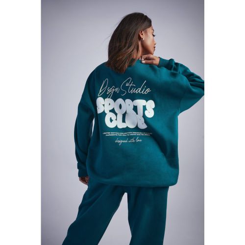 Sweat Oversize À Slogan Sports Club - S - boohoo - Modalova