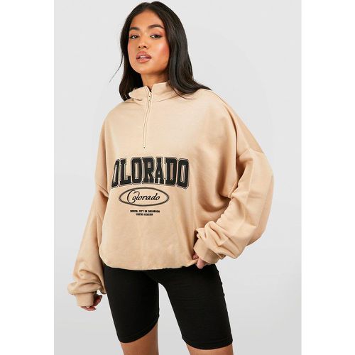 Petite" - Sweat Zippé À Imprimé Colorado - S - boohoo - Modalova