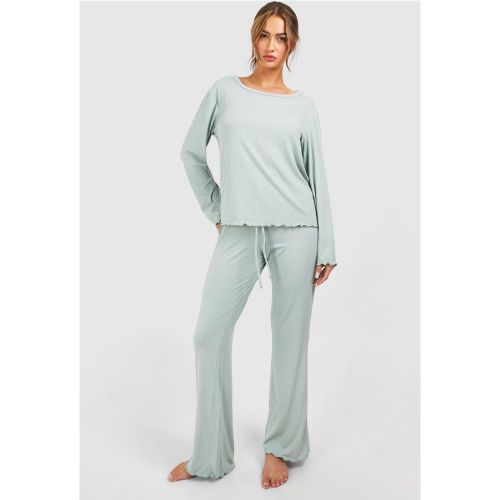 Ensemble De Pyjama À Manches Longues Et Pantalon - 36 - boohoo - Modalova