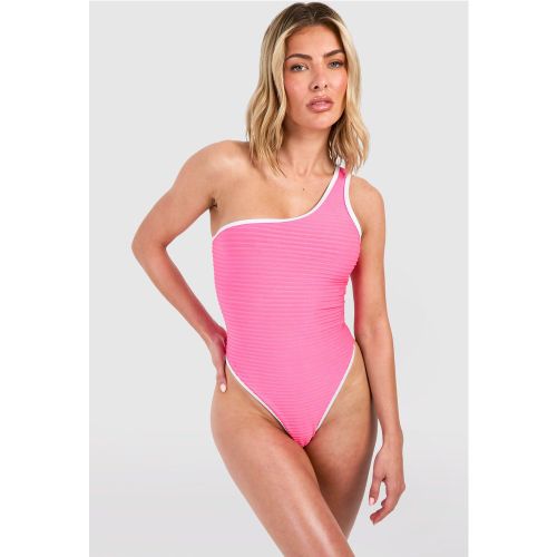 Maillot De Bain Asymétrique Texturé - 34 - boohoo - Modalova