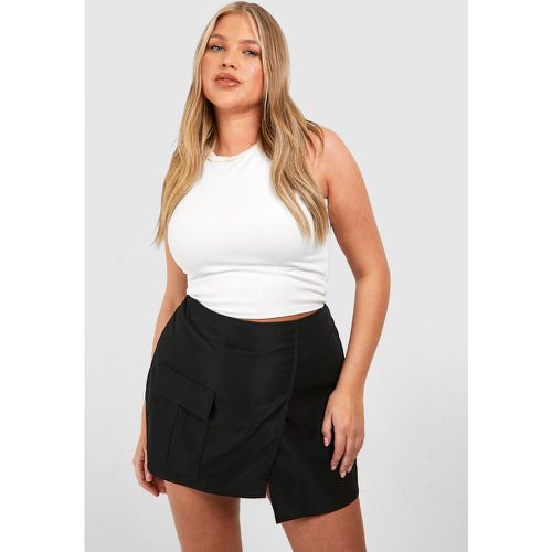 Grande Taille - Jupe-Short Cargo - 50 - boohoo - Modalova