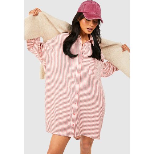 Robe Chemise Oversize À Rayures - 36 - boohoo - Modalova