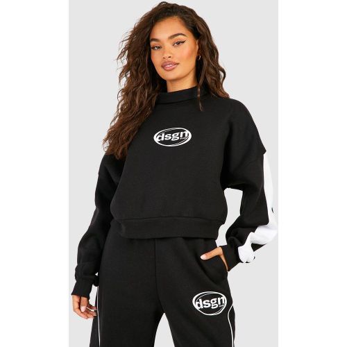 Sweat Oversize Color Block À Slogan Dsgn Studio - S - boohoo - Modalova