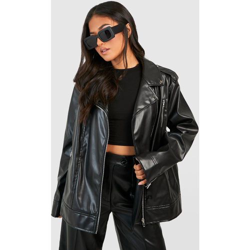 Petite" - Veste Biker Oversize - 38 - boohoo - Modalova