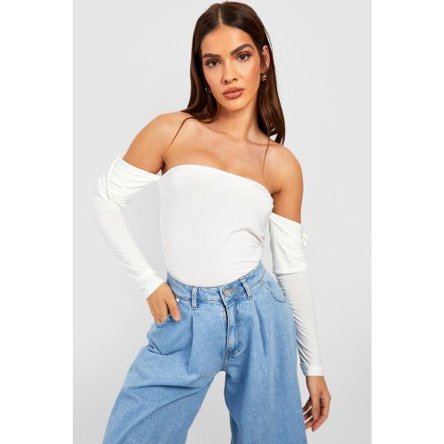 Body Bandeau Soyeux Noué - 40 - boohoo - Modalova