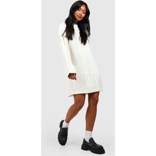 Robe Pull En Maille Torsadée - S - boohoo - Modalova