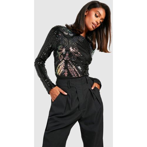 Body À Sequins Et Dos Nu - 34 - boohoo - Modalova