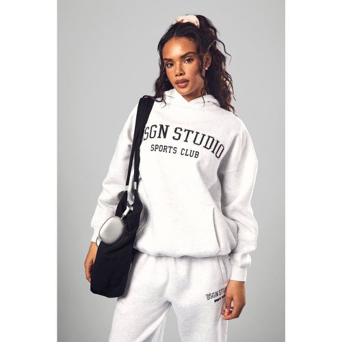 Sweat À Capuche Oversize À Slogan Dsgn Studio - L - boohoo - Modalova