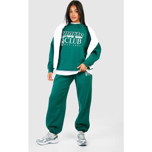 Survêtement À Col Montant Avec Sweat À Slogan Sports Club - S - boohoo - Modalova
