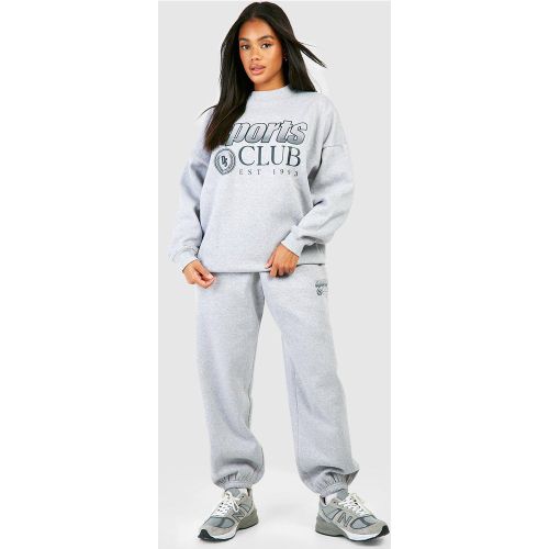 Survêtement À Col Montant Avec Sweat À Slogan Sports Club - S - boohoo - Modalova