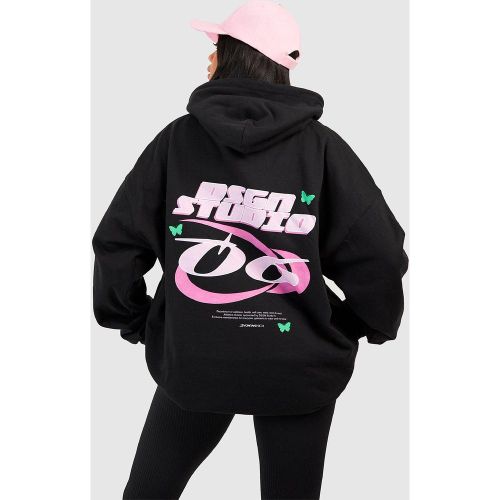 Sweat À Capuche Oversize À Imprimé Dsgn Studio - S - boohoo - Modalova