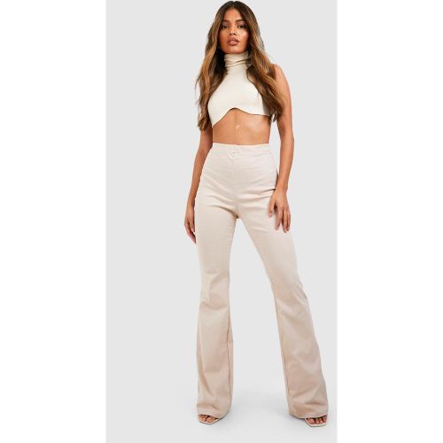 Pantalon Flare Taille Haute - 34 - boohoo - Modalova