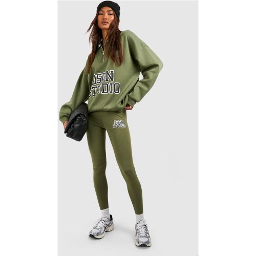 Tall" - Ensemble Avec Sweat À Col Zippé Et Legging - S - boohoo - Modalova