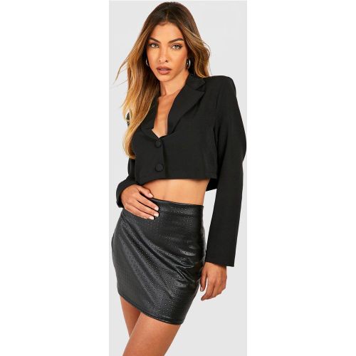 Mini-Jupe - Noir - 38, Noir - boohoo - Modalova