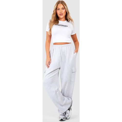 Grande Taille - Jogging Cargo Droit - 44 - boohoo - Modalova