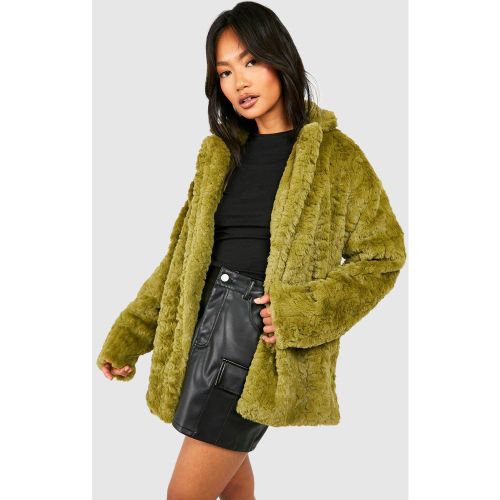Manteau Long En Synthétique - 40 - boohoo - Modalova