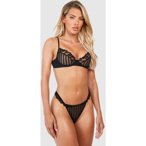 String En Mesh À Motif Cœur - S - boohoo - Modalova