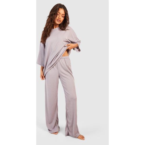 Pantalon Large Côtelé - 38 - boohoo - Modalova