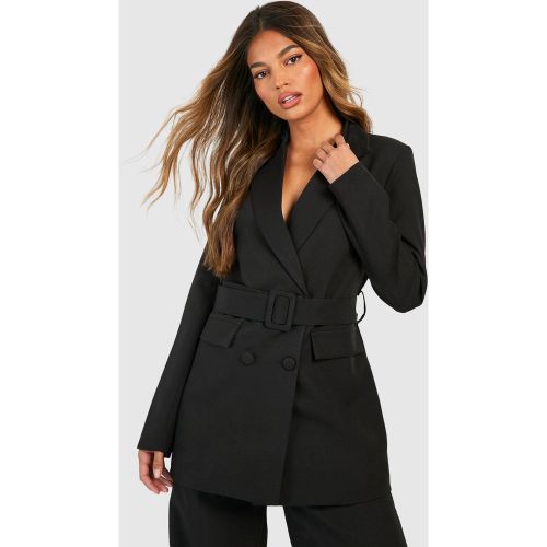 Blazer Croisé À Ceinture - 38 - boohoo - Modalova