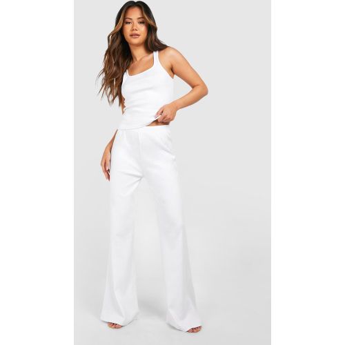 Pantalon Flare Côtelé Premium - 36 - boohoo - Modalova