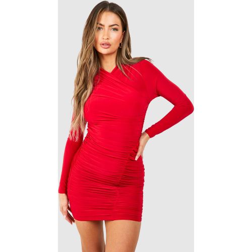 Robe Portefeuille Moulante - 42 - boohoo - Modalova