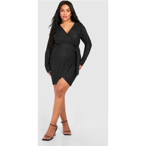 Grande Taille - Robe Courte Plissée - 56 - boohoo - Modalova