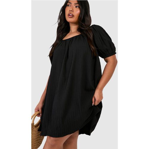 Grande Taille - Robe Droite À Manches Bouffantes - 46 - boohoo - Modalova