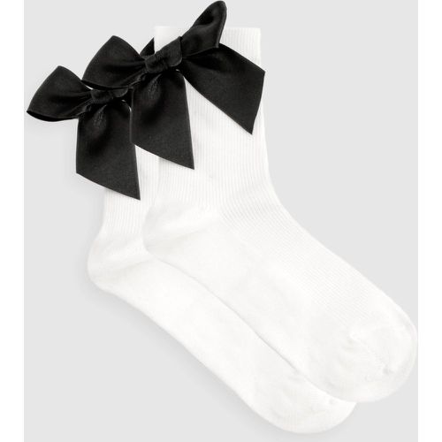 Chaussettes À Nœud Oversize - One Size - boohoo - Modalova