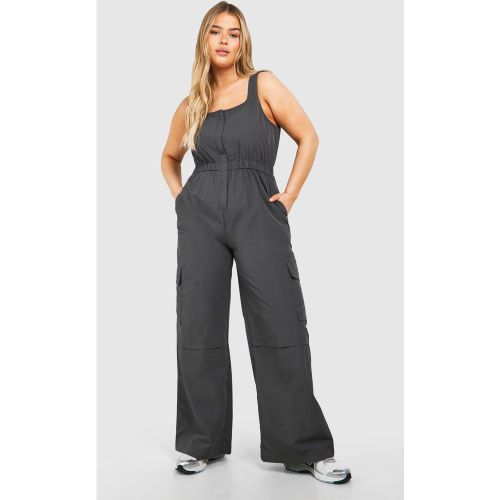Grande Taille - Combinaison Cargo Utilitaire - 44 - boohoo - Modalova