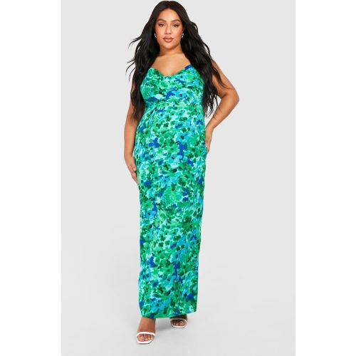 Grande Taille - Robe Longue Fleurie - 50 - boohoo - Modalova