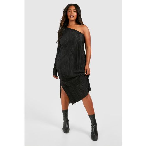 Grande Taille - Robe Mi-Longue Plissée À Épaules Dénudées - 56 - boohoo - Modalova