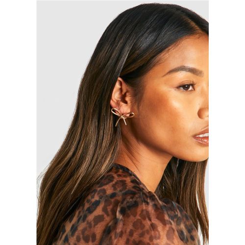 Boucles D'Oreilles Nœud - One Size - boohoo - Modalova