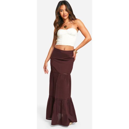 Jupe Longue En Crochet - 38 - boohoo - Modalova