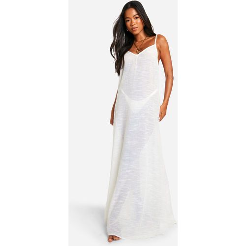 Robe De Plage Longue À Bretelles - M - boohoo - Modalova