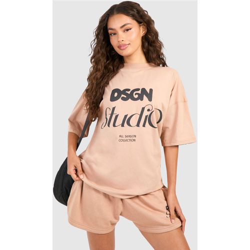 Ensemble Oversize À Slogan Dsgn Studio - S - boohoo - Modalova