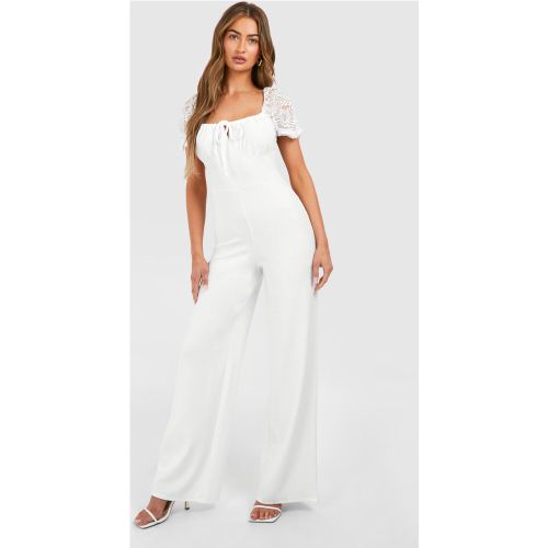 Combinaison Champêtre Large En Dentelle - 36 - boohoo - Modalova