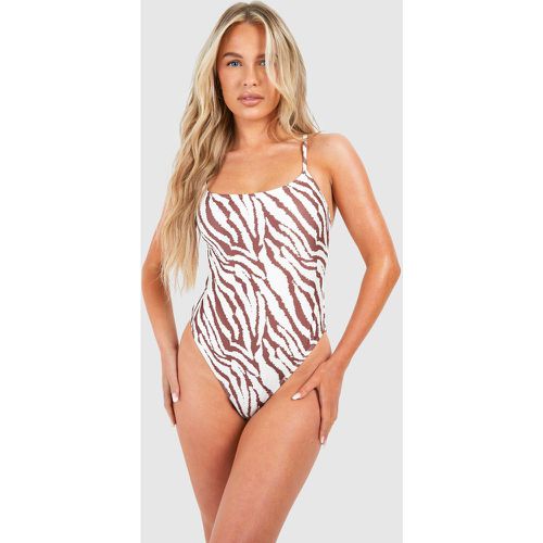 Tiger Strappy Swimsuit - boohoo - Modalova