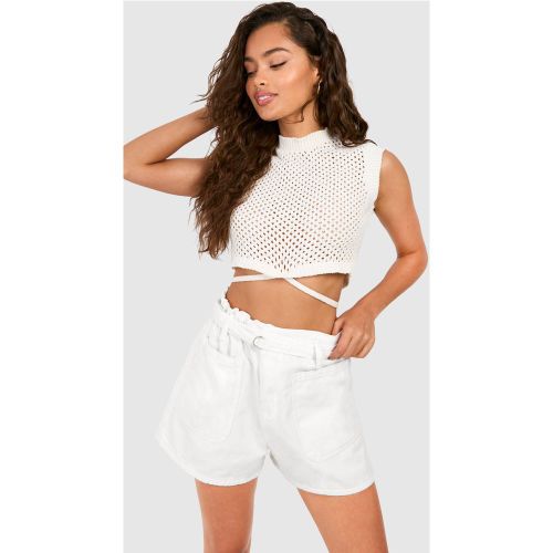 Top Sans Manches En Maille - L - boohoo - Modalova
