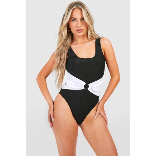 Maillot De Bain Push-Up Color Block - 40 - boohoo - Modalova