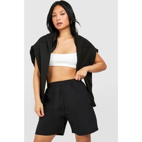 Petite" - Short De Running À Taille Haute - M - boohoo - Modalova