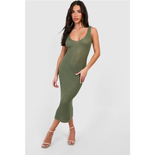 Petite" - Robe Mi-Longue En Maille - L - boohoo - Modalova