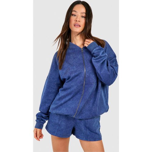 Tall" - Survêtement Délavé Avec Bomber Et Short - 36 - boohoo - Modalova