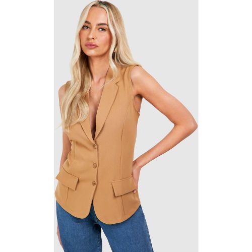 Tall" - Gilet Sans Manches Boutonné - 40 - boohoo - Modalova