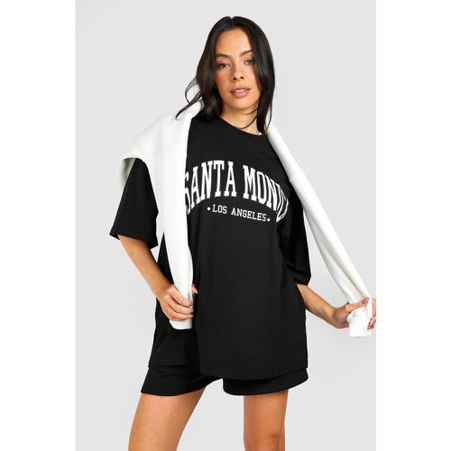 Maternité - T-Shirt De Grossesse Oversize À Imprimé Santa Monica - boohoo - Modalova