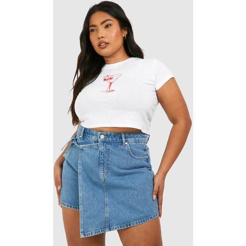 Grande Taille - Jupe-Short Nouée - 56 - boohoo - Modalova