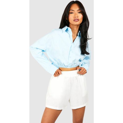 Chemise Courte En Coton - 34 - boohoo - Modalova
