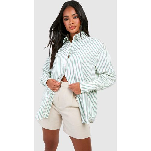 Chemise Oversize À Rayures - 38 - boohoo - Modalova