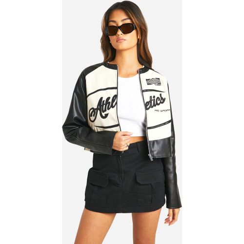 Veste Motarde - Noir - 36, Noir - boohoo - Modalova
