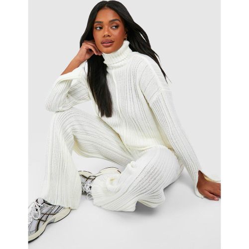 Pull À Col Roulé - Blanc Écru - S, Blanc Écru - boohoo - Modalova